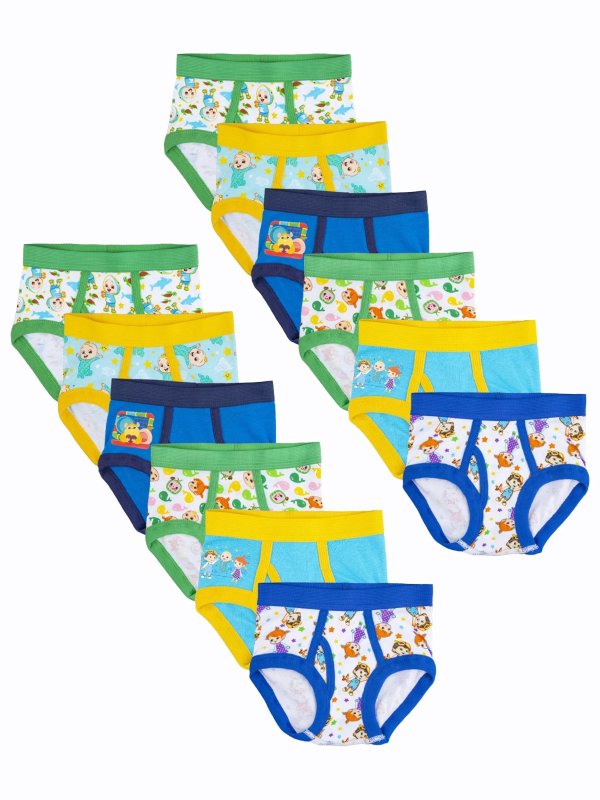 Toddler Boy Character Briefs 12-Pack, Sizes 2T-4T