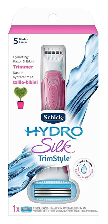 Hydro Silk TrimStyle Moisturizing Razor for Women with Bikini Trimmer