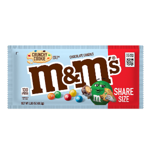 M&M's Crunchy Cookie Milk Chocolate Candy Share Size2.83oz