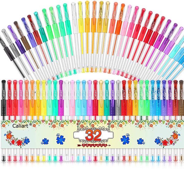 Caliart 32 Colors Gel Pen Set