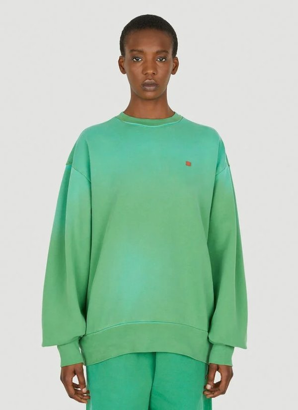 Gradient Dye Sweatshirt in Green