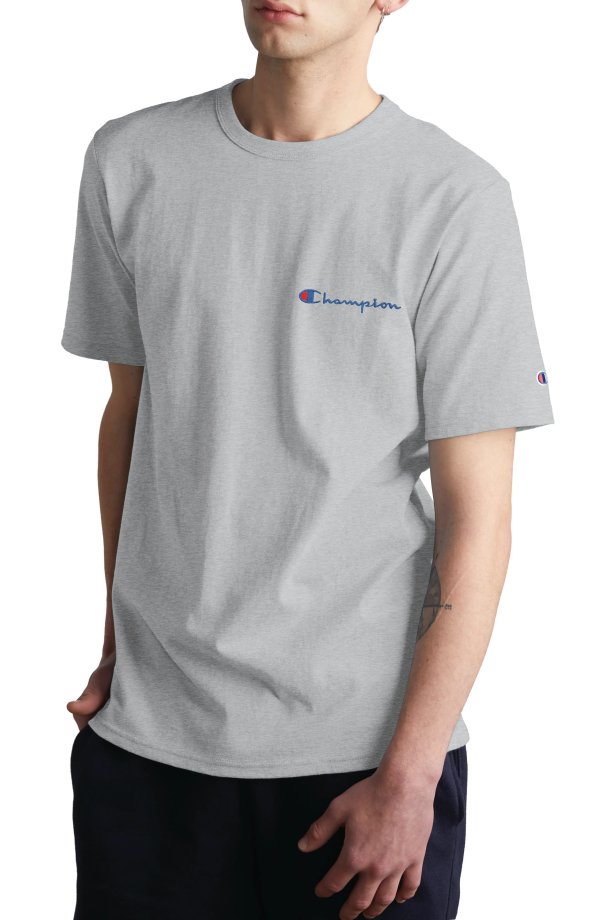 Logo Embroidered Crewneck T-Shirt