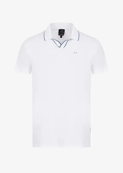Organic jersey cotton polo shirt WELCOME BACK TO ARMANI.COM .xg-st0 { fill: none; stroke: #d4d4d4; stroke-width: 14; stroke-linecap: round; stroke-linejoin: round; stroke-miterlimit: 23.1428; }