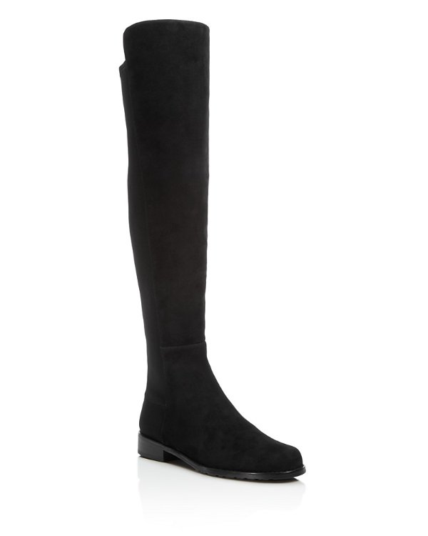 5050 Stretch Suede Over the Knee Boots