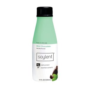 Soylent Complete Nutrition Protein Meal Replacement Shake, Mint Chocolate, 11 Oz, Pack of 12