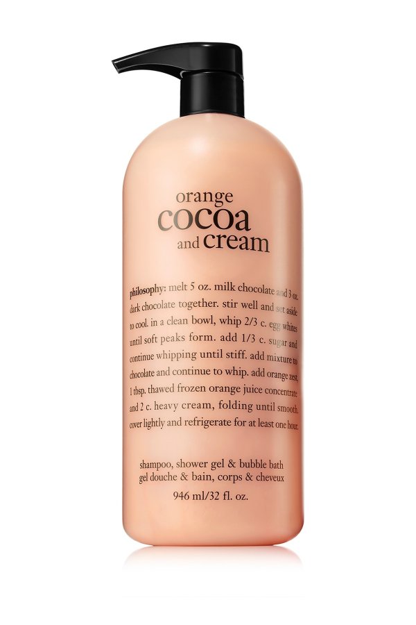 orange cocoa & cream shower gel - 32oz.