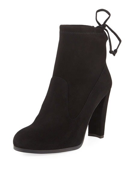 Catch Suede Bootie with Ankle Tie