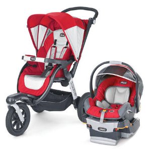 Chicco Snapdragon - Activ3 Jogging Stroller + Free Keyfit 30 Infant Car Seat