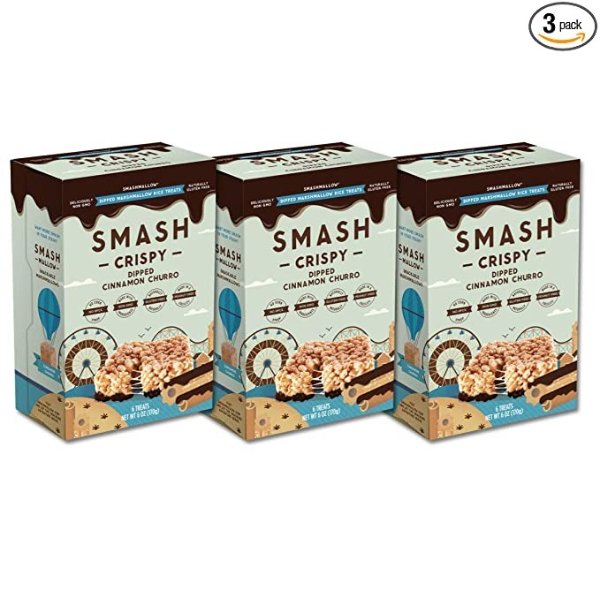 Smashmallow 巧克力肉桂口味米脆 6oz 3盒