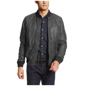 Diesel Men's L-Devra Leather Jacket, Large