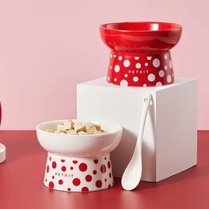 PETKIT Ceramic Raised Cat Food Bowls 2Pcs
