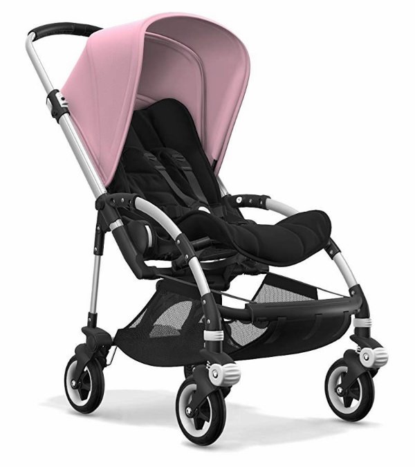 Bee5 Complete Stroller - Aluminum/Black/Soft Pink