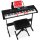 61-Key Beginners Electronic  Keyboard Piano Set w/ Lighted Keys, Headphones