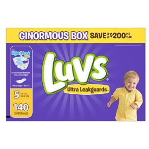 Luvs Ultra Leakguards Diapers Size 5, 140 Count