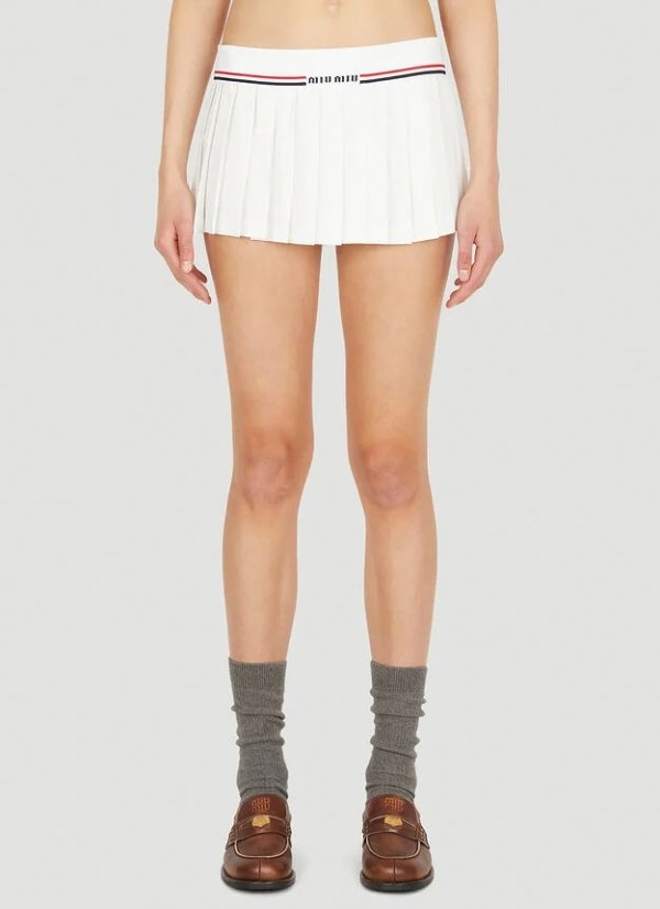 Sable Ultra Mini Skirt in White