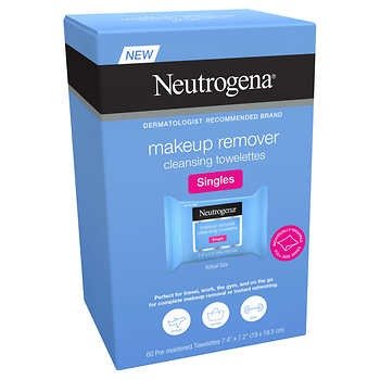 Neutrogena Makeup Remover Cleansing Towelettes Singles, 60-count