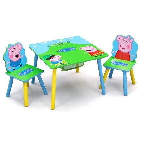 Wood Kids Storage Table and Chairs Set by Delta Children