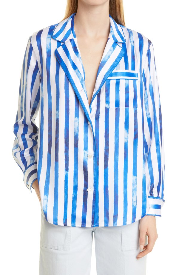 Sonma Stripe Button-Up Shirt
