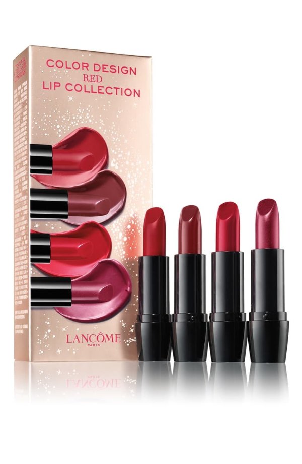 Full Size Red Color Design Lipstick Set
