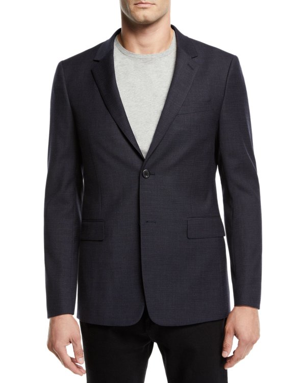 Men's Tonal Textured Suiting Jacket