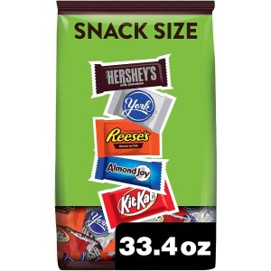 Hershey Milk and Dark Chocolate Assortment Snack Size Candy, Easter, 33.43 oz Bulk Party Pack