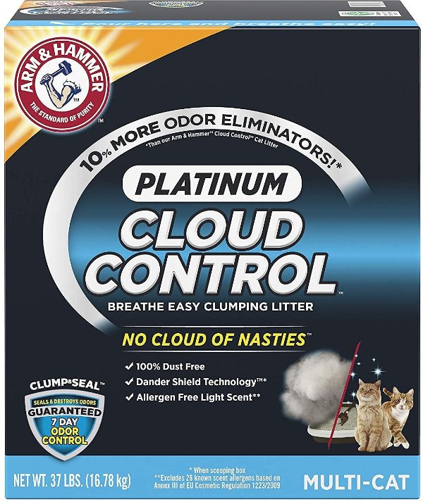 Platinum Cloud Control Clumping Cat Litter, 37-lb box - Chewy.com