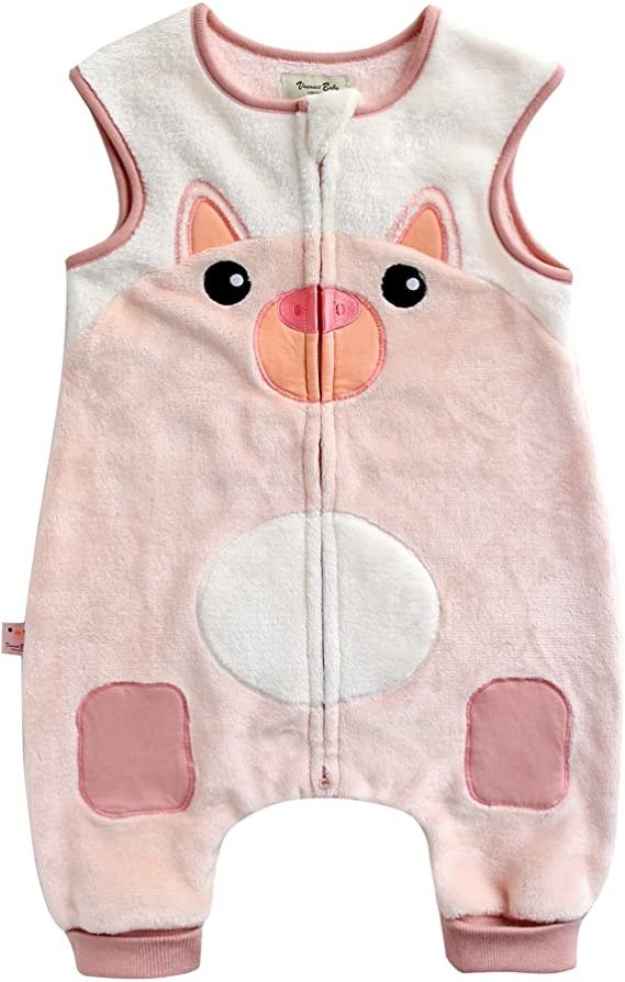 1-7Y Ultra Soft Plush Fleece Kids Girls Wearable Blanket Sleeper