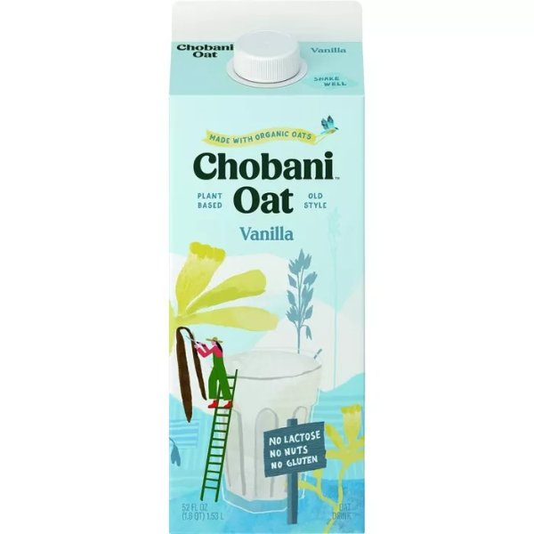 Chobani 香草口味有机燕麦奶 52oz装