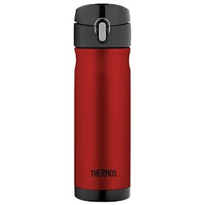 Thermos 16 Ounce Stainless Steel Commuter Bottle, Cranberry