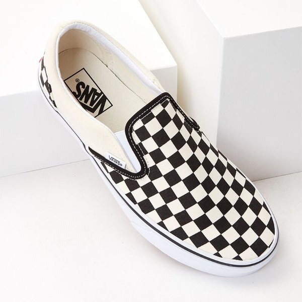 Classic Checkerboard White & Black Slip-On Shoes | PacSun