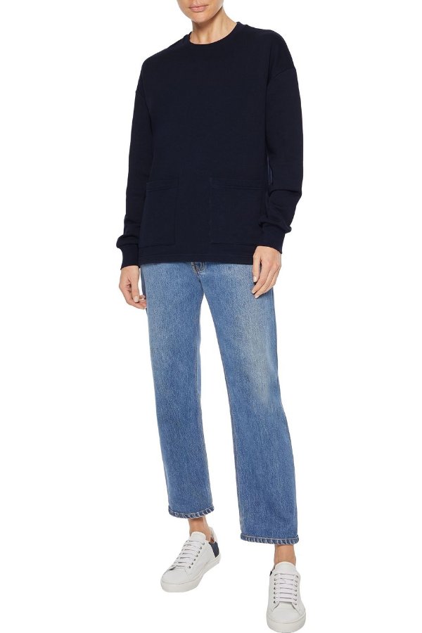 Zelda French cotton-terry sweatshirt