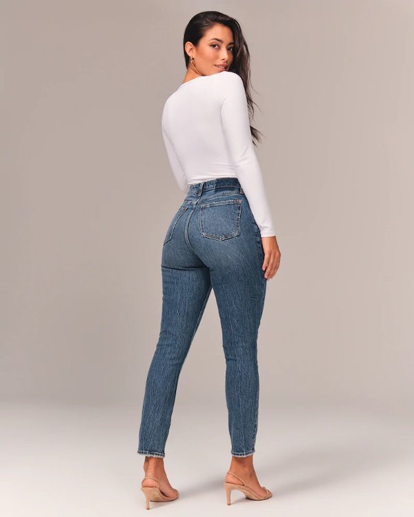 Women's Curve Love High Rise Skinny Jeans | Women's Clearance | Abercrombie.com
