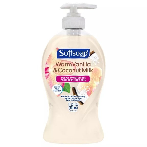 Deeply Moisturizing Liquid Hand Soap Pump - Warm Vanilla &#38; Coconut Milk - 11.25 fl oz