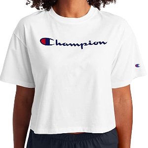 Champion 女士短款运动T恤 白色百搭 码数全