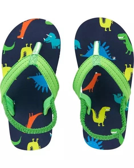 Dinosaur Flip Flops