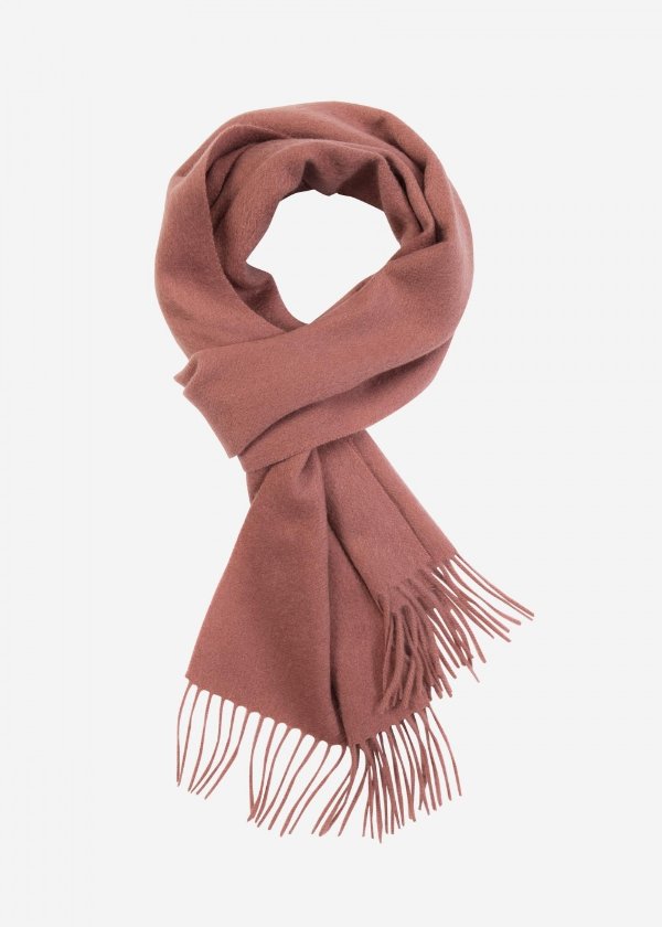 Chic Pure Color Cashmere Scarf With Fringed Decoration