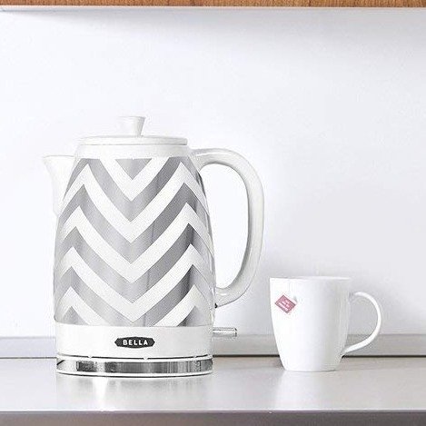 BELLA 1.8 Liter Electric Ceramic Tea Kettle with Detachable Base