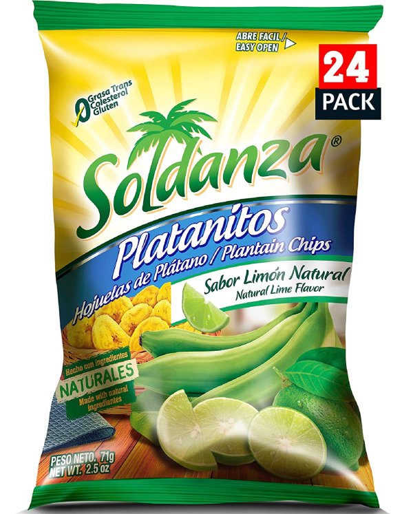 Soldanza 青柠口味芭蕉片 2.5oz 24包