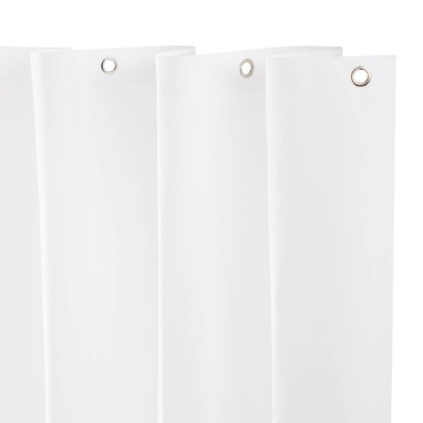 ® Medium Weight PEVA Shower Curtain Liner, 70" W x 72" H, White