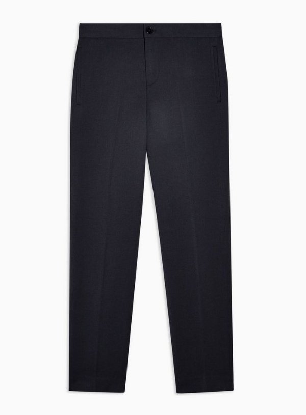 SELECTED HOMME Navy Tapered Trousers