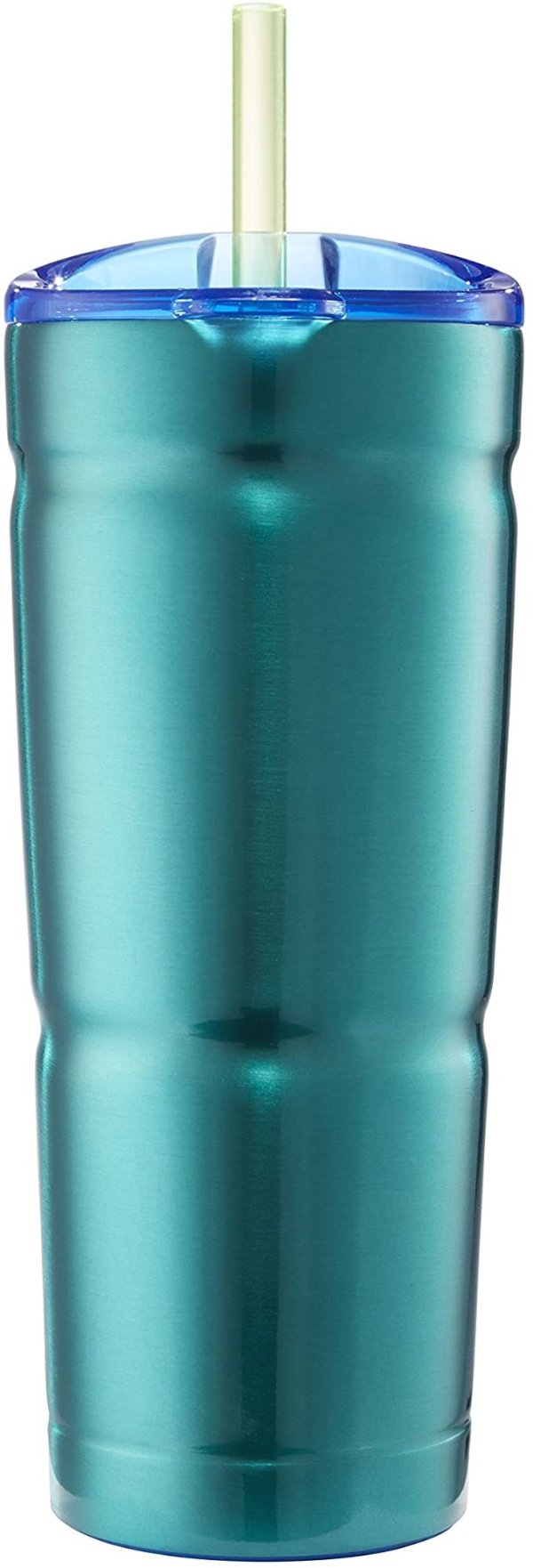 Envy S Vacuum-Insulated Stainless Steel Tumbler with Straw, 24 oz., Island Teal