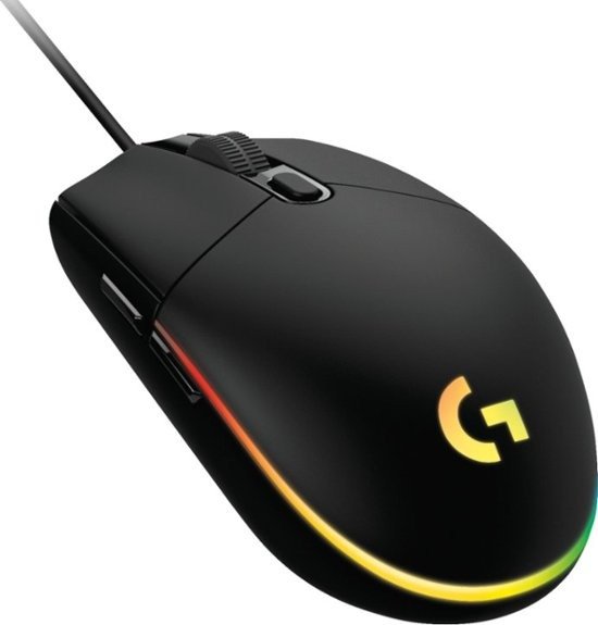 - G203 LIGHTSYNC Wired Optical Gaming Mouse - Black