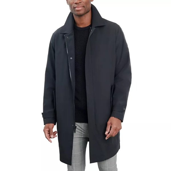 Men's Macintosh Full-Zip Raincoat, Created for Macy's