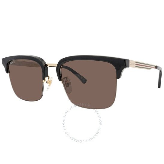 Brown Rectangular Men's Sunglasses GG1226S 001 53