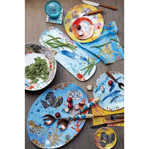 Under The Sea Melamine Canape Plate @ anthropologie