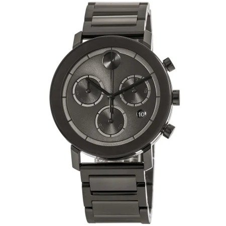 Bold Chronograph Grey Dial Steel Men's Watch 3600685