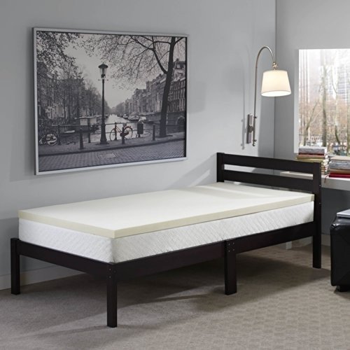 2-inch Memory Foam Mattress Topper, Made in The USA with a 1-Year Warranty-Twin XL Size