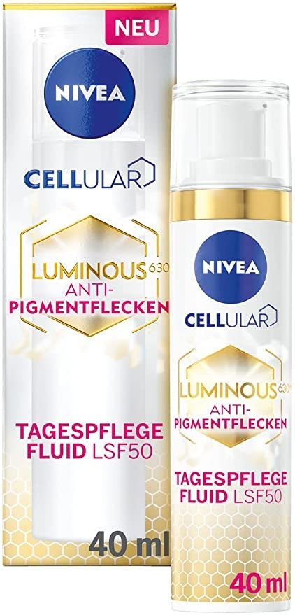 Cellular Luminous630 Moisturizing Anti-Pigment Spot Fluid (40ml)  Pigment Spot Cream with SPF 50 Day Cream for Even Skin