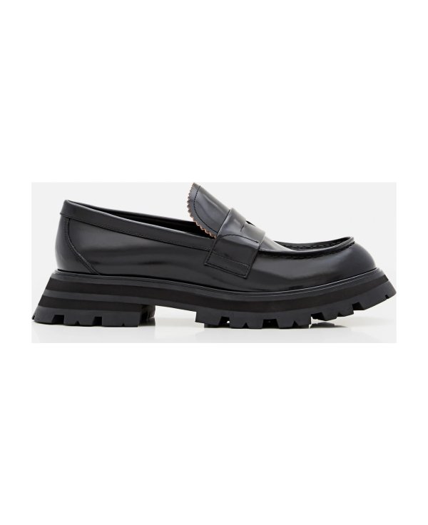 45mm Brushed Leather Track Loafers