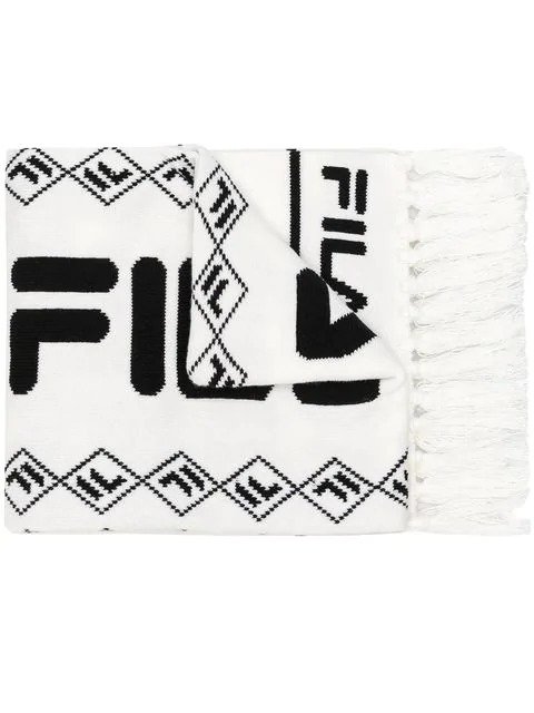 front logo wide scarf